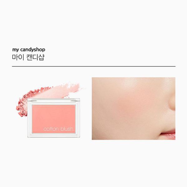 Phấn má hồng Missha cotton blush Hàn quốc