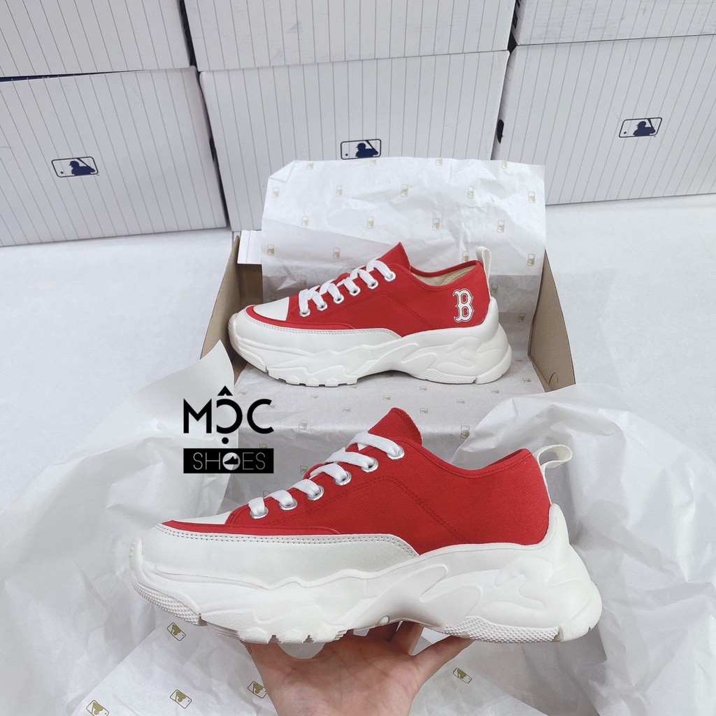 [CHÍNH HÃNG] Giày thể thao Sneaker MLB Chunky cố Thấp New York Yankees màu Đỏ