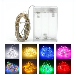 Dây đèn Led 10m, sài pin tiểu AA