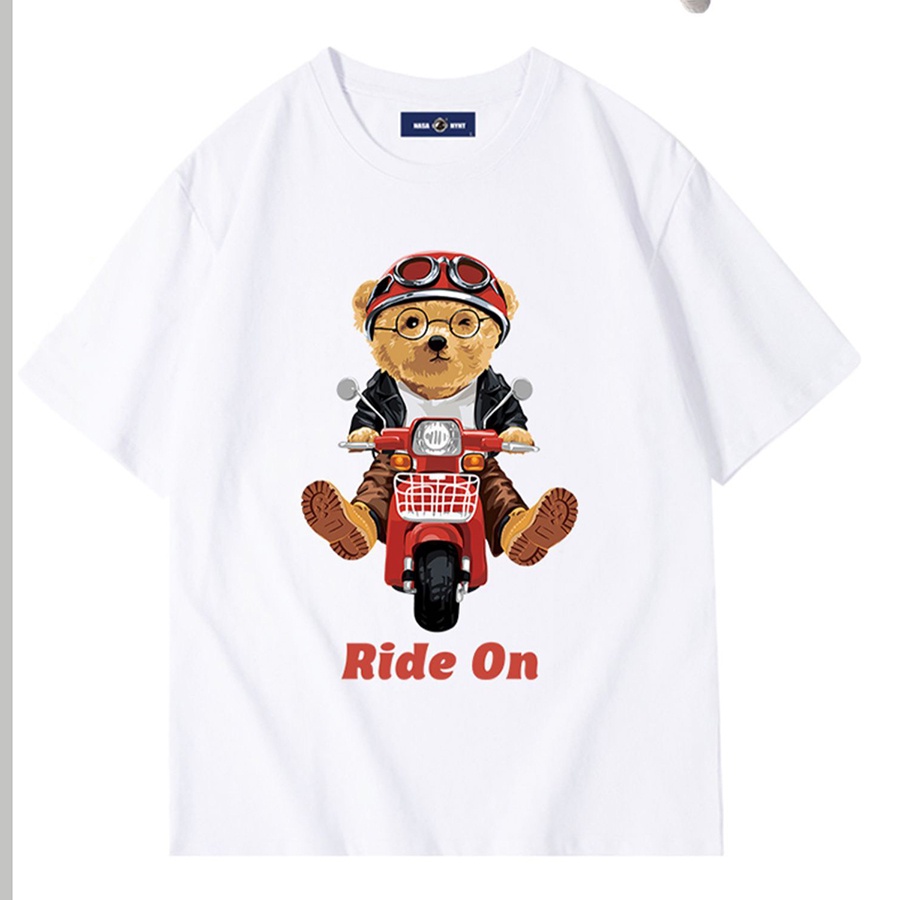 Áo thun NaSa Unisex Basic Tee 100% Cotton, phông trơn nam nữ tay lỡ oversize form rộng - AT09