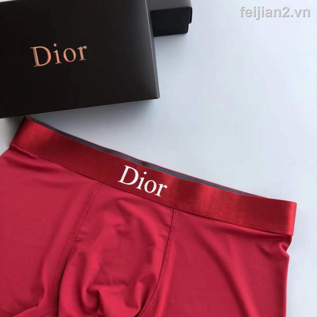 Quần Lót Boxer Lụa Lạnh Kháng Khuẩn Thoáng Khí Dior Thời Trang Nam Cao Cấp 2022S