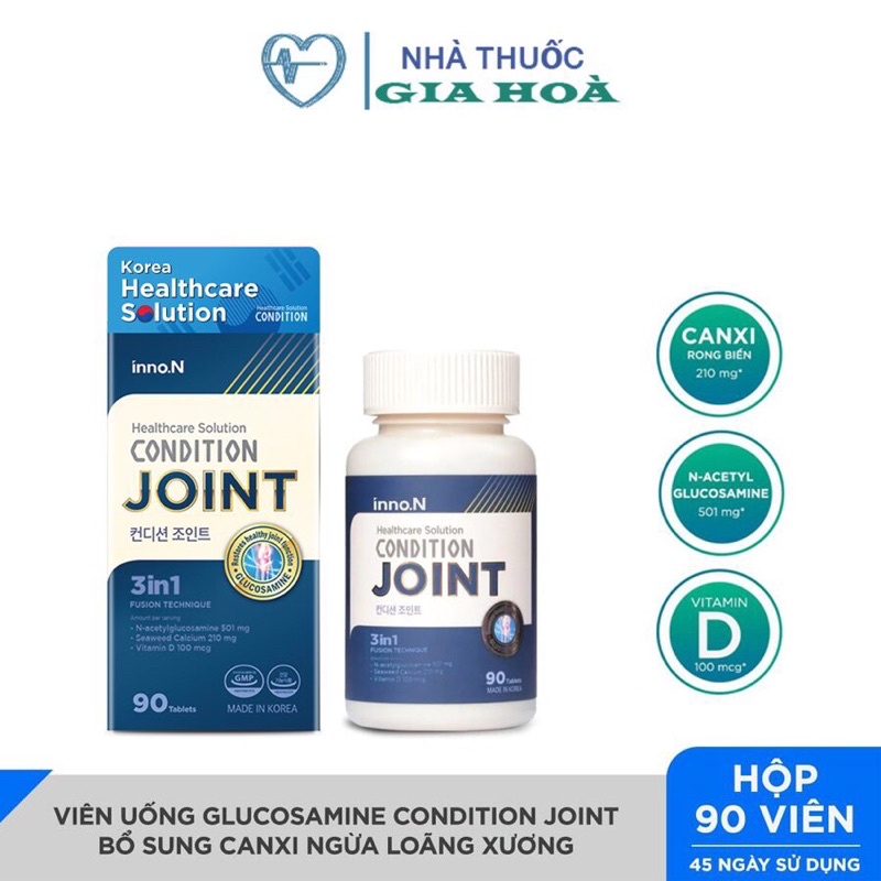Viên uống Glucosamine Condition Joint hỗ trợ tăng cường chức năng xương khớp (Lọ 90 viên)