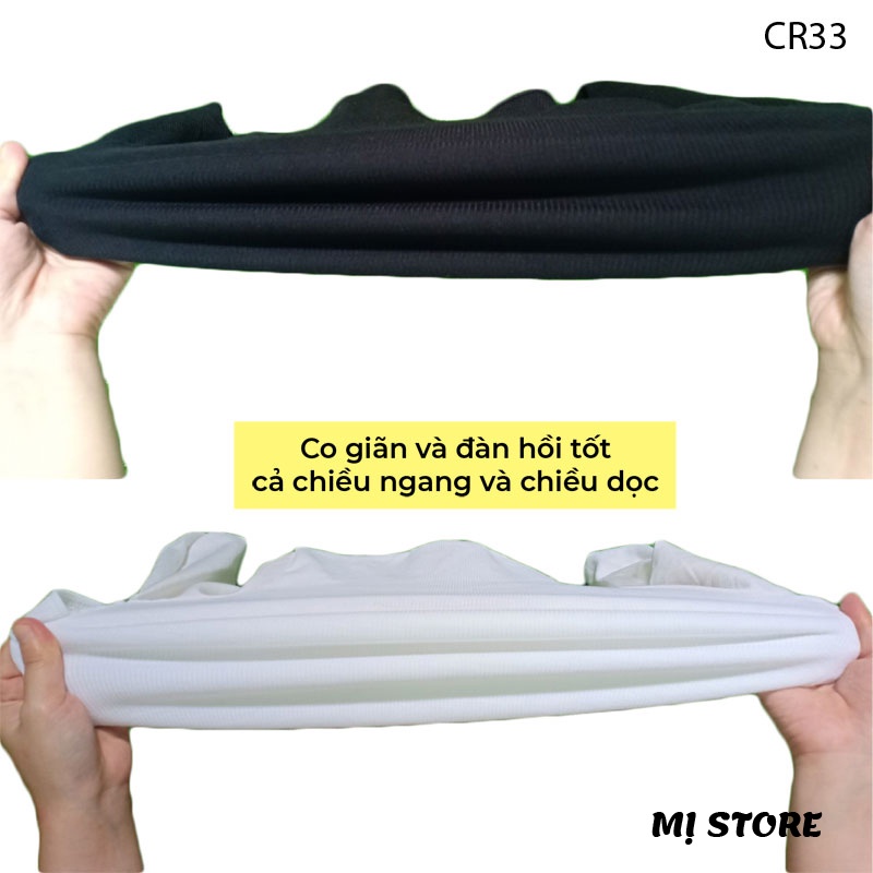 Áo croptop kiểu sexy ôm tay dài nữ có cổ MỊ STORE CR33