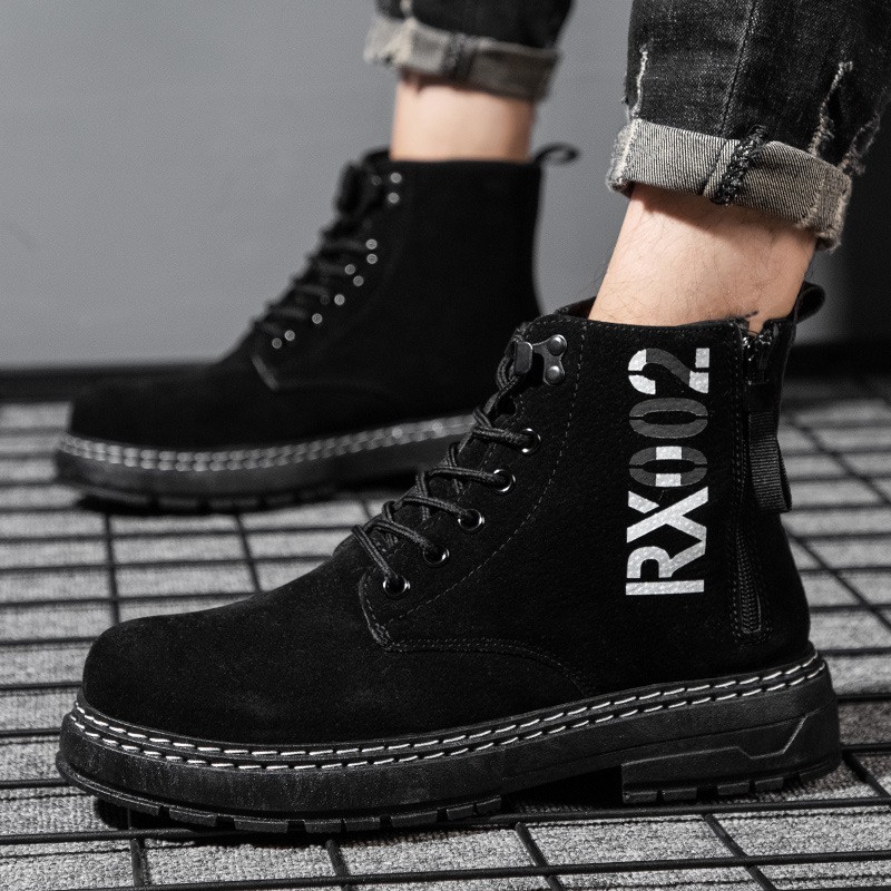 Giày Boot Martin Cổ Cao Phong Cách Anh Quốc Mới 2021 Cho Nam