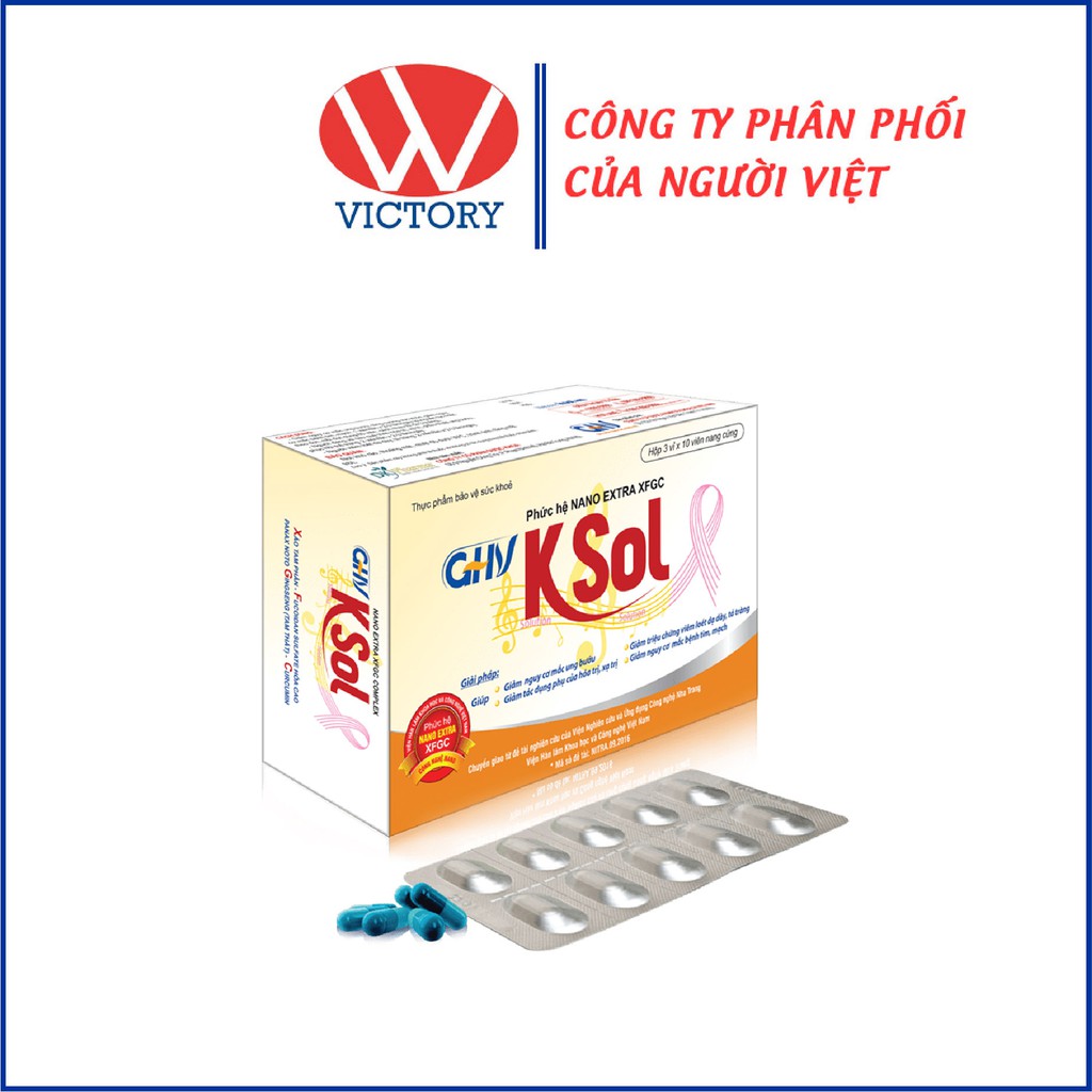 GHV KSOL Với Phức Hệ Nano Extra XFGC giảm nguy cơ mắc bệnh tim mạch - Hộp 30 Viên