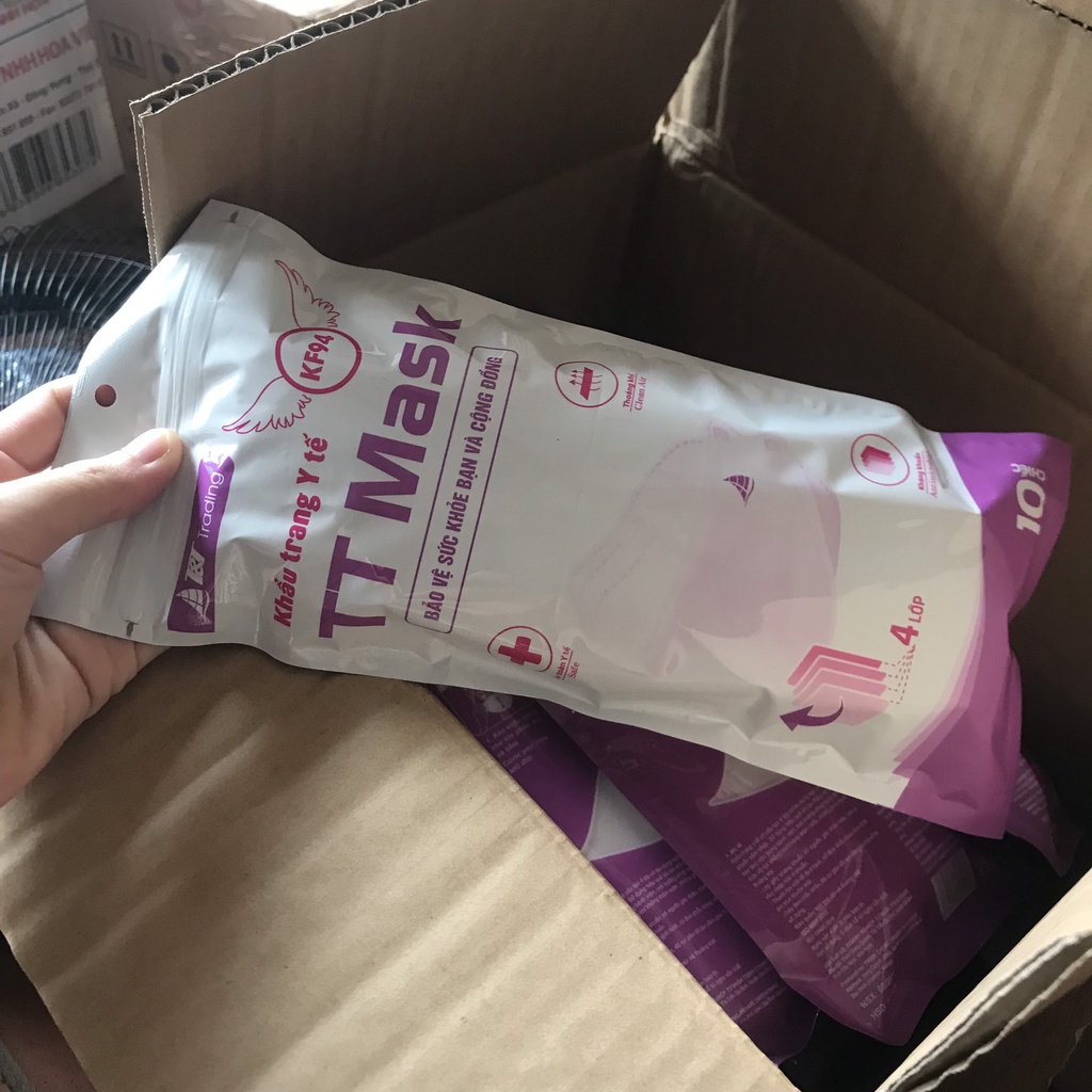 Combo 300 Chiếc Khẩu Trang 4D Vân Anh 4 Lớp Siêu Lọc Khuẩn, Lọc Mùi, Lọc Bụi Bẩn