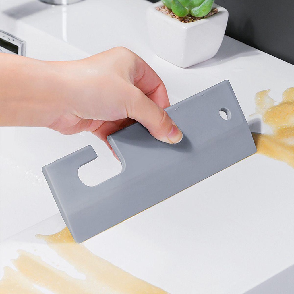 Cây Gạt Nước Bằng Silicon Dẻo Linh Hoạt Có Móc Treo Tiện Dụng Cho Nhà Bếp/ Nhà Tắm