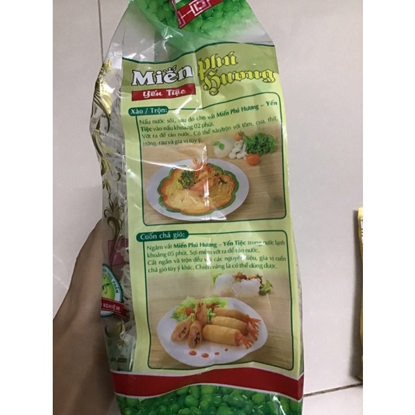 Miến Đậu Xanh Phú Hương Yến Tiệc Gói 210g