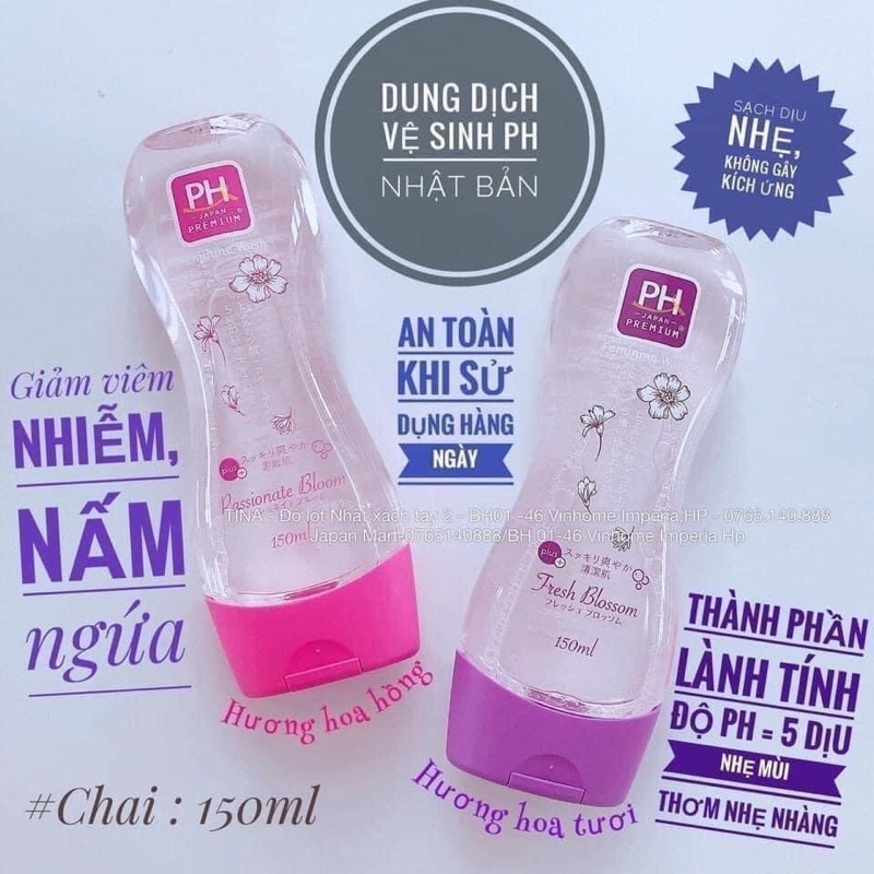 Dung Dịch Vệ Sinh Phụ Nữ PH Care 150ml mẫu mới hàng chuẩn Nhật.