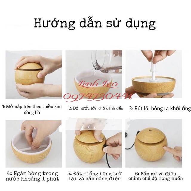 Máy sông tình dầu - Phun sương tạo độ ẩm cho phòng vân gỗ