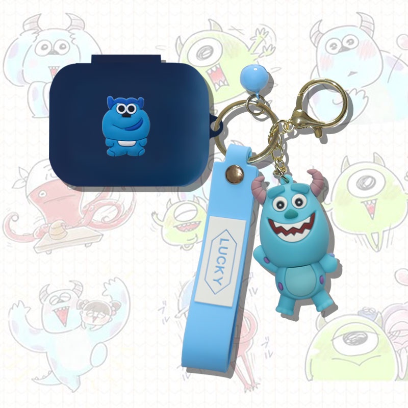 JBL Live Pro+ Case Cover Cartoon Keychain Pendant Silicone Soft Case Cover JBL Live Pro+ Bluetooth Headphone Case Cover Shockproof Case Cover Cute Monsters University Pendant Transformers