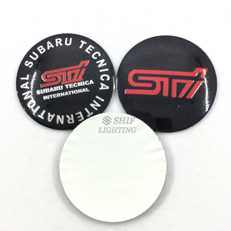 Logo Trang Trí Trục Bánh Xe Hơi 4 X 56mm Cho SUBARU STI