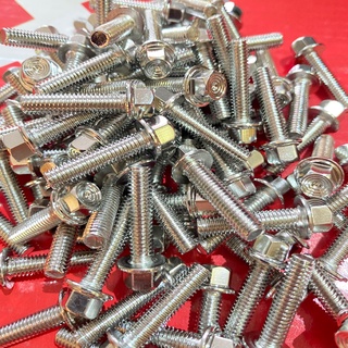 ỐC INOX 6Li25 mẫu THÁI, GẮN CÙM SATRIA SONIC