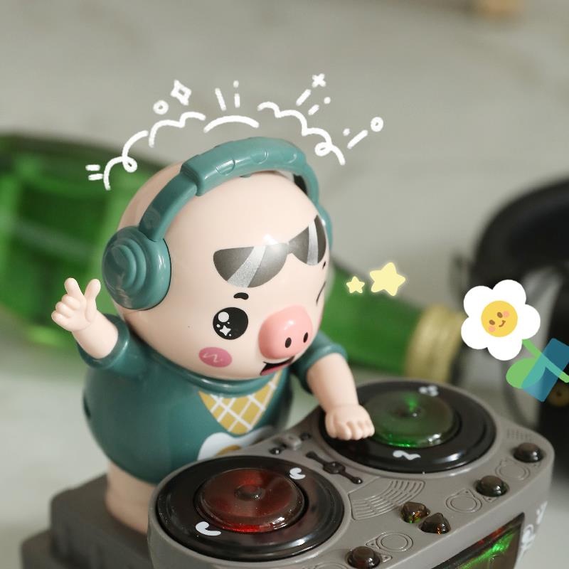 Heo Con Cute Quẩy Nhạc DJ Vui Nhộn ⚡ Phát Sáng Kết Hợp Di Chuyển ⚡ Đồ Chơi Cho Bé Cực Hay