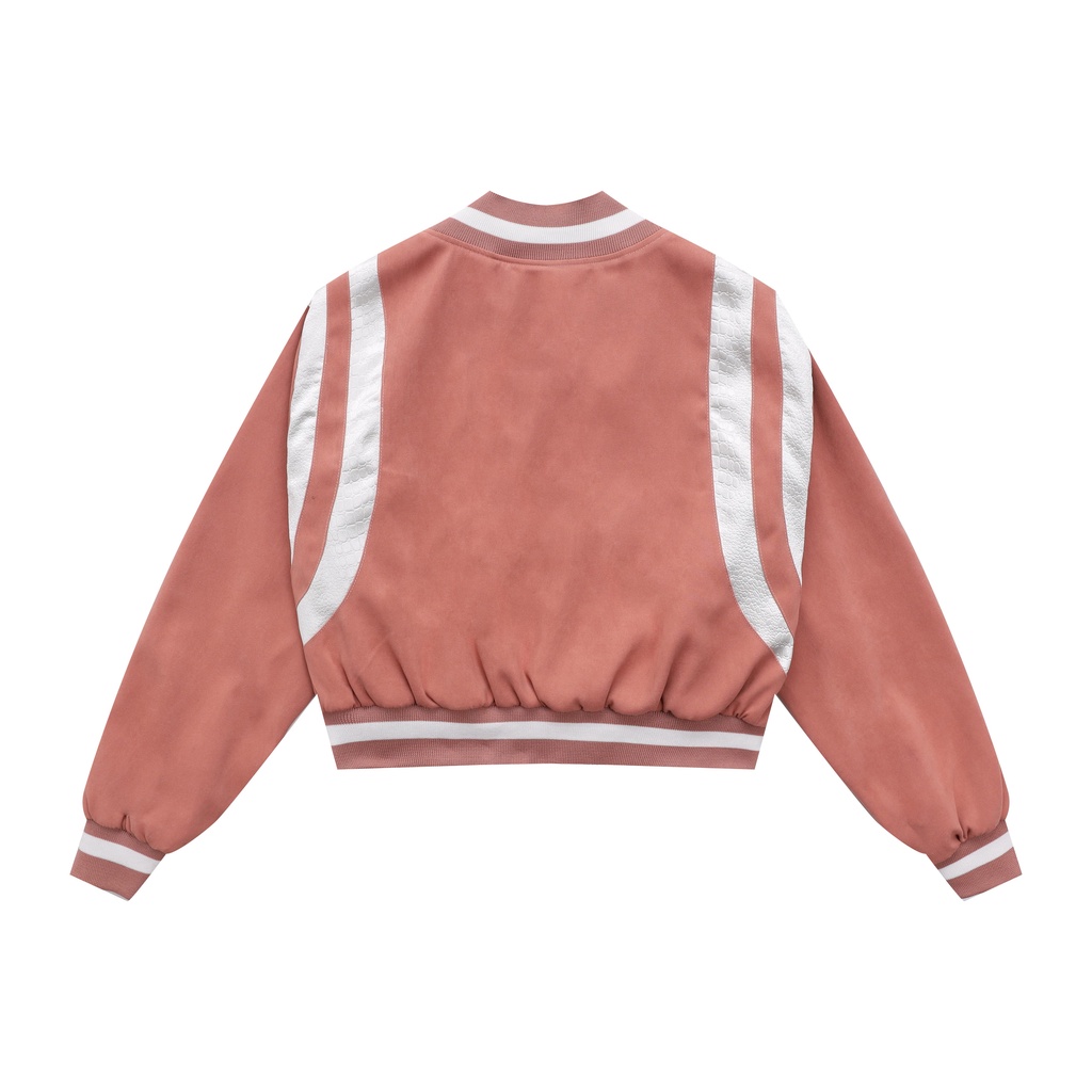 Áo Khoác Croptop Nữ Nhung Form - S1 - Màu Ruốc