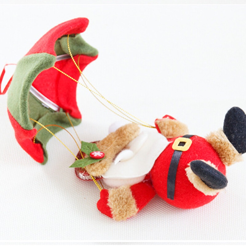 Phụ kiện treo trang trí cây thông noel hình cây dù dễ thương