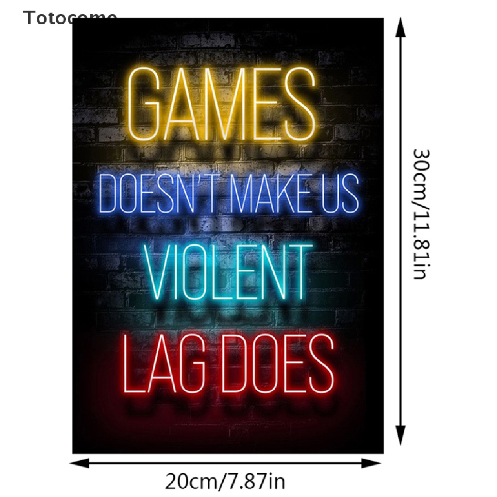 Tranh vải canvas treo tường in hình game Totocome Eat Sleep Game Repeat cá tính | BigBuy360 - bigbuy360.vn