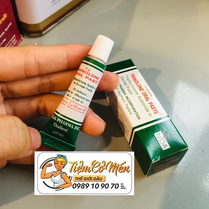 Kem Bôi Nhiệt Miệng Trinolone Oral Paste - NIDA 5g Thái Lan - Được Người Thái tin dùng