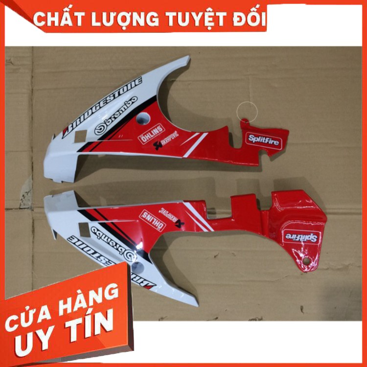 HÀNG CAO CẤP -  Đồ chơi xe Mỏ cày Ex150 - màu Trắng đỏ  - Hàng Cao Cấp