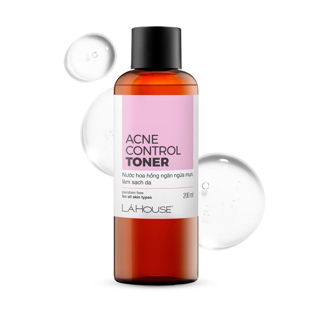 Tonner ngăn ngừa mụn,giảm nhờn trên da,mịn da Lá House Acne Control 100ml/200ml