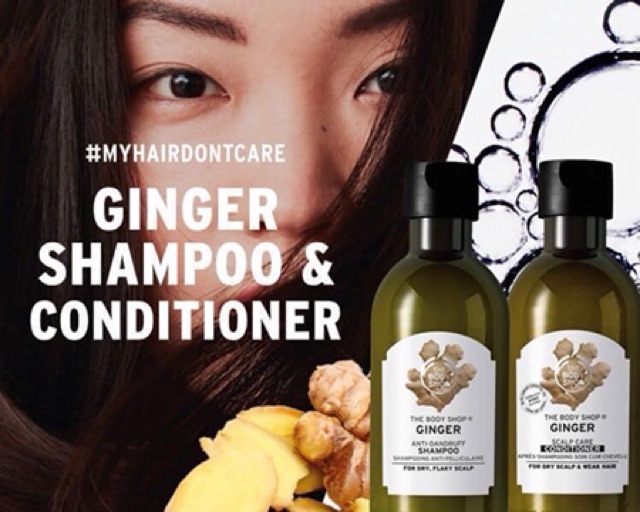 Dầu gội gừng the body shop trị gàu