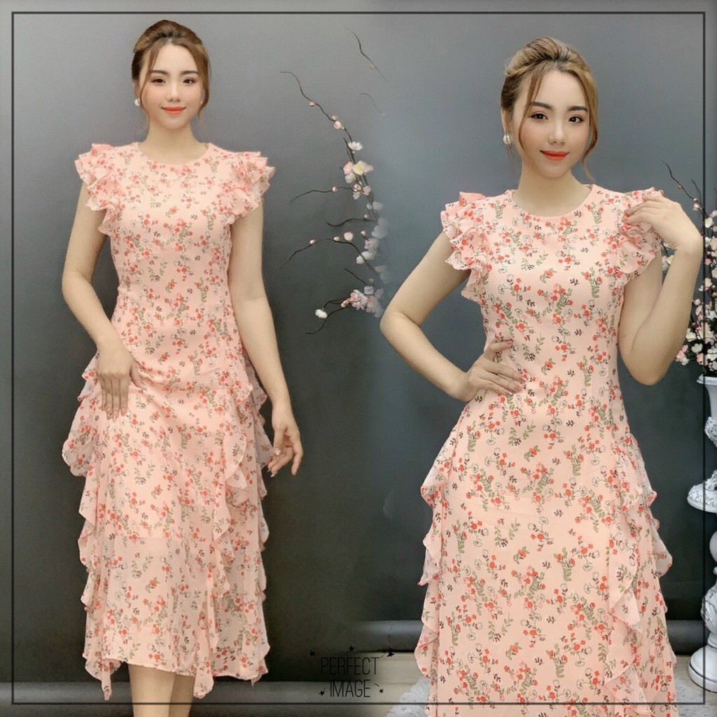 Váy Suông Nữ, Đầm Dáng Suông Dài Voan Trắng Đuôi Cá Tay Cổ Phối Voan Màu Hồn  Điệu Đà Dịu Dàng.