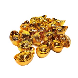 THỎI VÀNG THẦN TÀI NHỰA XI MẠ TRANG TRÍ CÂY TÀI LỘC, TRƯNG BÀY NGÀY TẾT