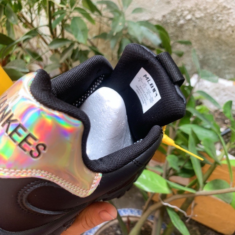 Giày thể thao đế tăng chiều cao NY- đen full nam nữ chuẩn | BigBuy360 - bigbuy360.vn