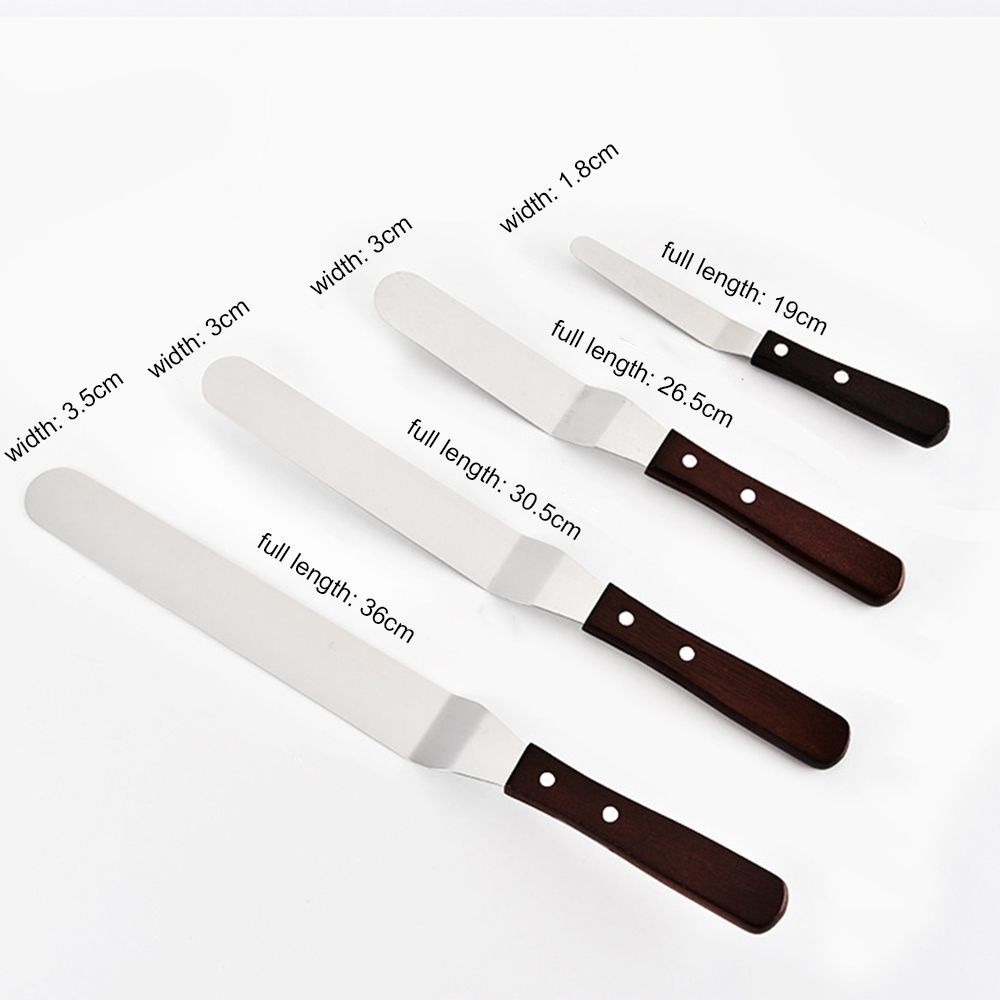 Dao Chà Láng Bánh Kem Bằng Thép Không Gỉ 4 / 6 / 8 / 10 Inch