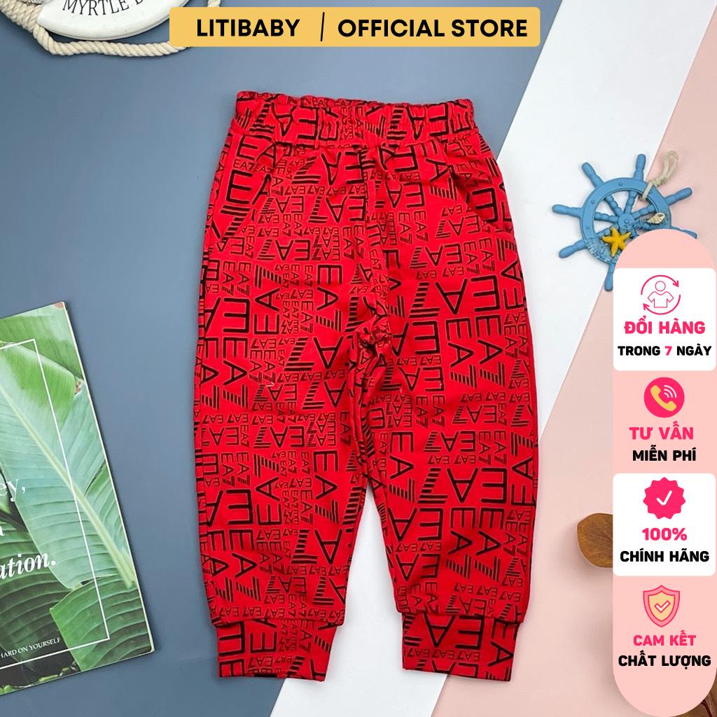 Quần nỉ họa tiêt bé trai, bé gái LITIBABY 1/5