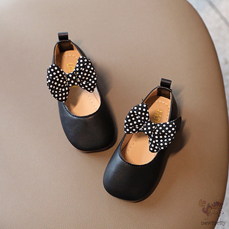 Giày búp bê đế mềm đính nơ xinh xắn phong cách Hàn Quốc thời trang cho bé gái