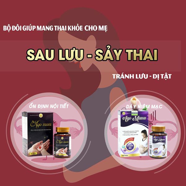 Viên uống Ago Mama chống thai lưu, sảy thai, dị tật bổ sung DHA, Kẽm, Vitamin cho phụ nữ trước và sau sinh