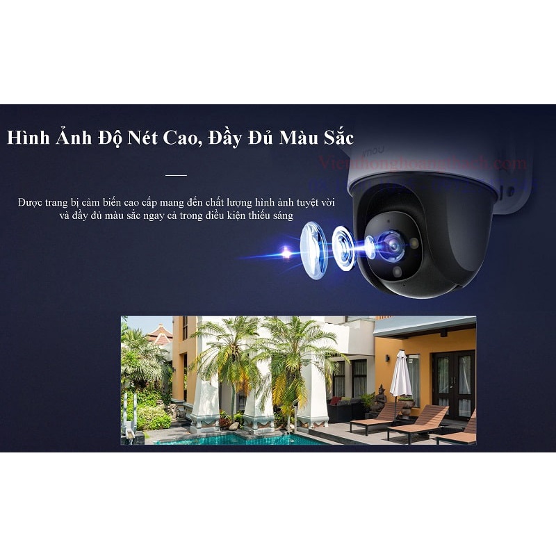 Camera WIFI IMOU S22FP S21FP 1080P 2MP / S42FP S41FP 4MP 2K ngoài trời có màu ban đêm, xoay 360 IMOU PTZ Cruiser