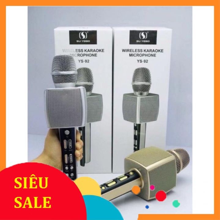 Micro Karaoke Bluetooth Cao Cấp SU YOSD YS-92 Âm Thanh Cực Vang