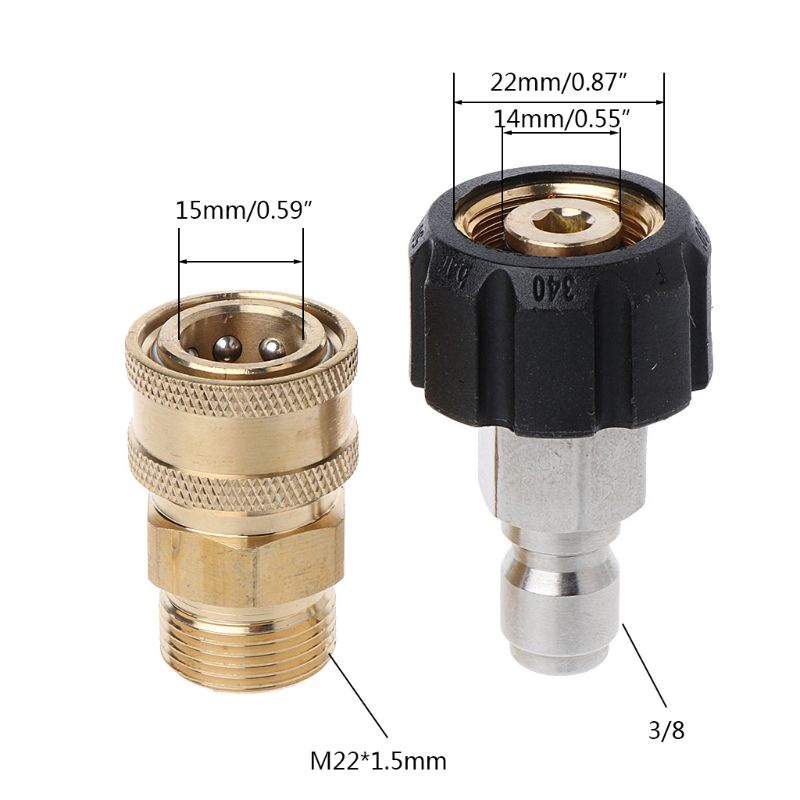 Bộ Khớp Nối Máy Phun Rửa Áp Suất 5000PSI M22 14