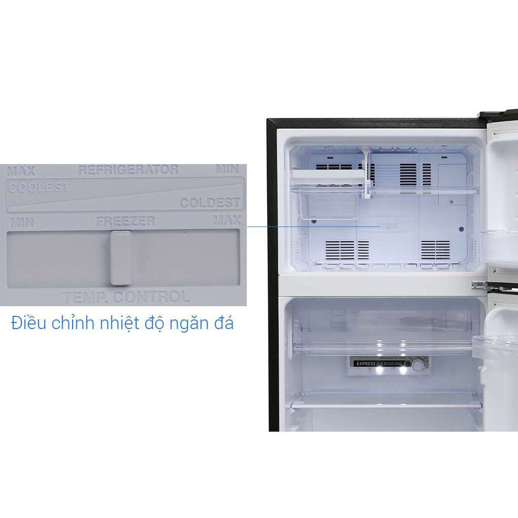 Tủ lạnh Sharp Inverter 165 lít SJ-X196E-DSS ,Công suất tiêu thụ TCVN:~ 0.81 kW/ngày, giao hàng miễn phí HCM