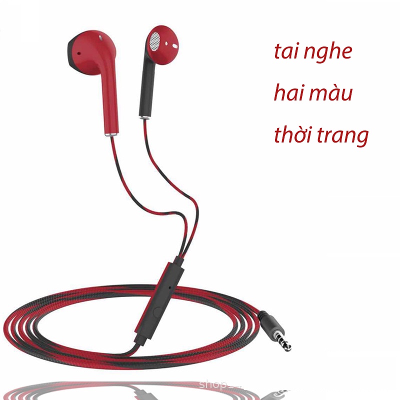 tai nghe hai màu thời trang/gaming Nhét Tai có dây Chống Ồn có mic chơi game HIFI cho Phone Điện Thoại Samsung Huawei#14
