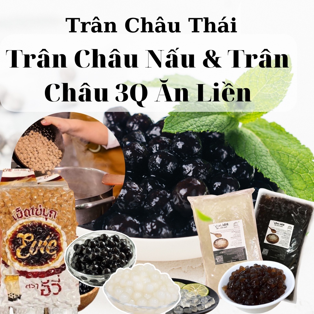 💥Xả Kho💥1KG Trân Châu 3Q Đường Đen Ăn Liền - Tiệm Pha Chế XìTrum