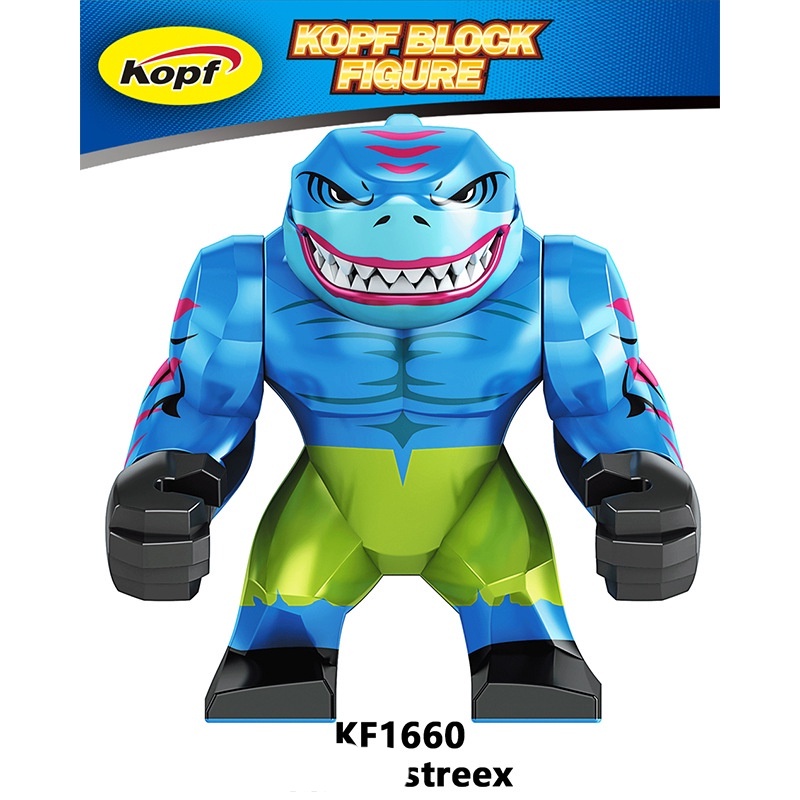 Mô Hình Đồ Chơi Lắp Ráp Nhân Vật Shark King nano