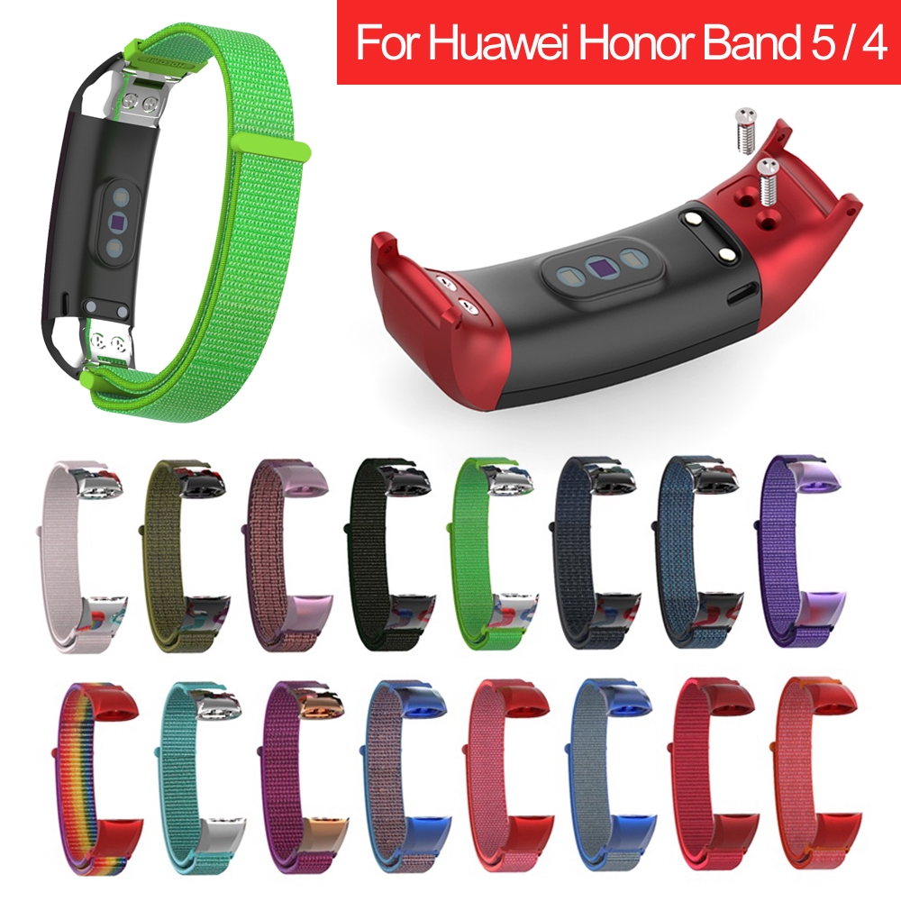 Dây đeo nylon nhiều màu tùy chọn thay thế cho Huawei Honor Band 5 4