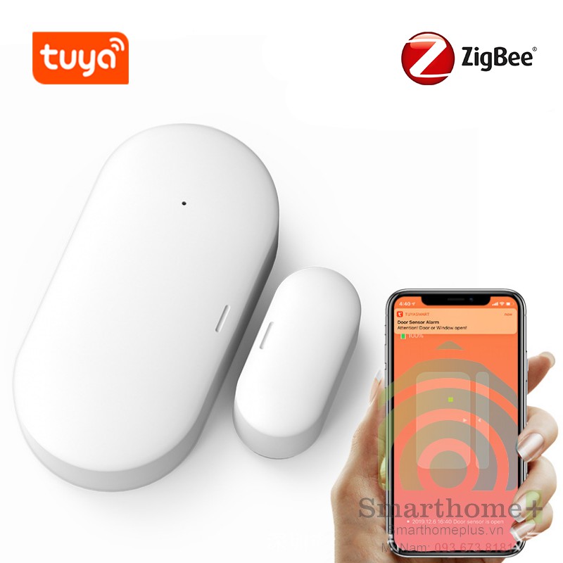 Cảm Biến Mở Cửa Má Từ Zigbee Tuya TDS1