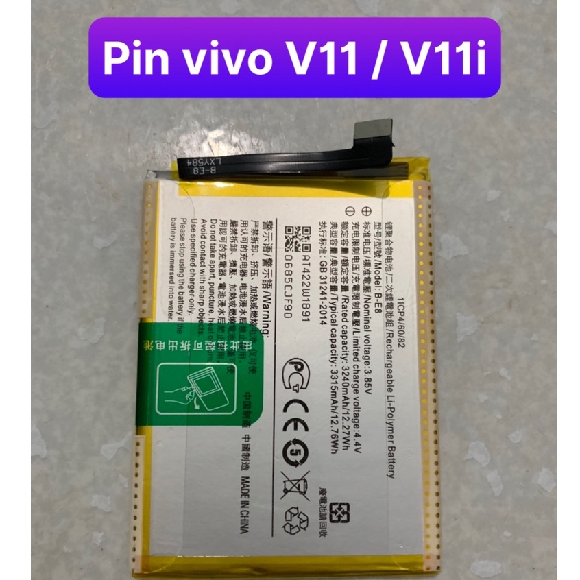 Pin Vivo V11 / V11i / Y97 / B-E8 / pin zin 3315mAh
