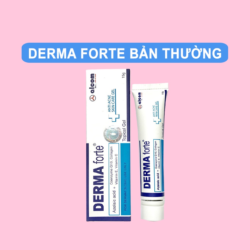 Derma Forte Gel 15g - Mẫu Mới Advanced - Giảm Mụn Trứng Cá, Ngừa Thâm, Mờ Sẹo, Dưỡng Da