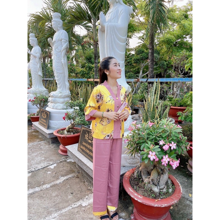 BÀ LAI LỤA VÂN PHÁP#ĐỒ LAM THỜI TRANG VẢI MỀM MÁT KHÔNG NHĂN