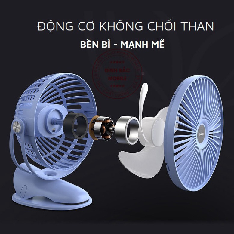 Quạt để bàn mini Yoobao F04 MAX 6400mAh | BigBuy360 - bigbuy360.vn