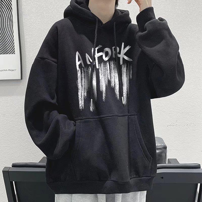 Áo hoodie AOKANG dáng rộng thân thiện với da thời trang mùa thu cho nam