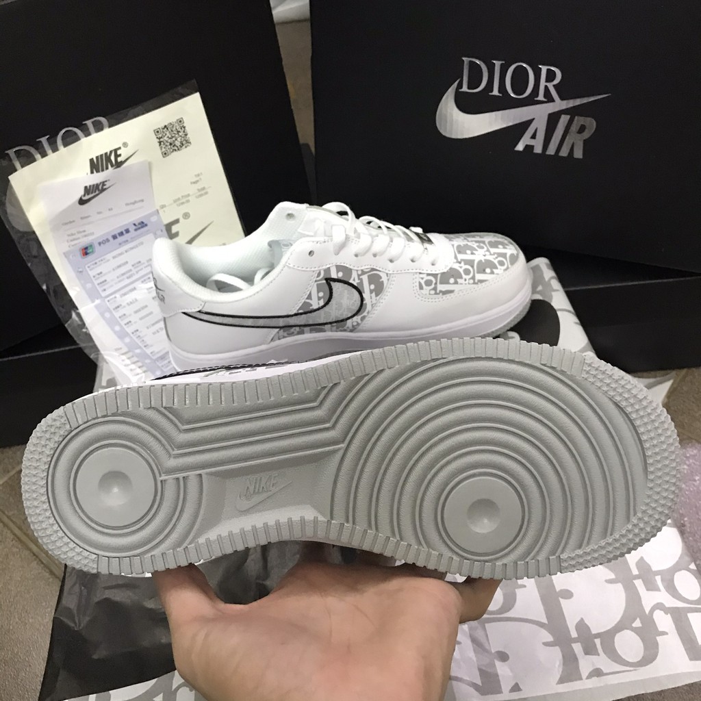 (Ảnh Thật + Box Bảo vệ ) Giày AF1 dior xám 1;1