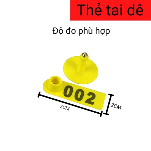 Thẻ đeo tai BÒ DÊ HEO Nhập khẩu hàng chất lượng DN04
