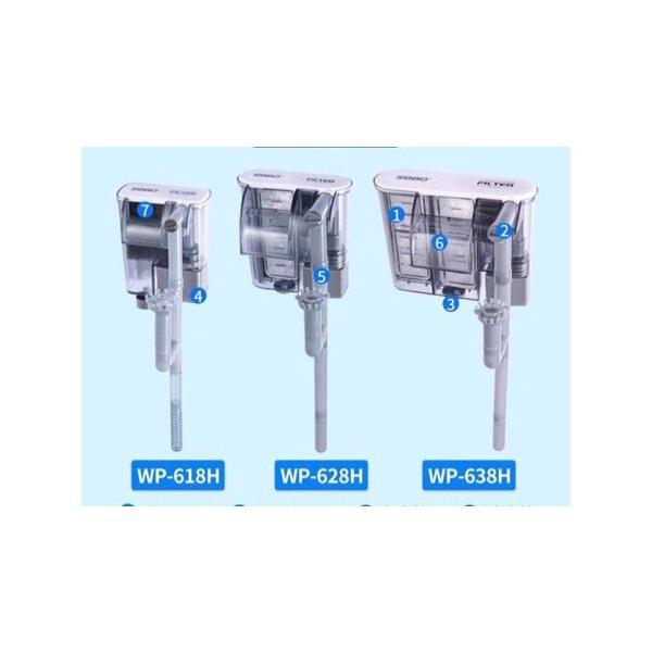 Máy Lọc Thác SOBO WP-618H , 628H , 638H Cho Bể Cá Cảnh