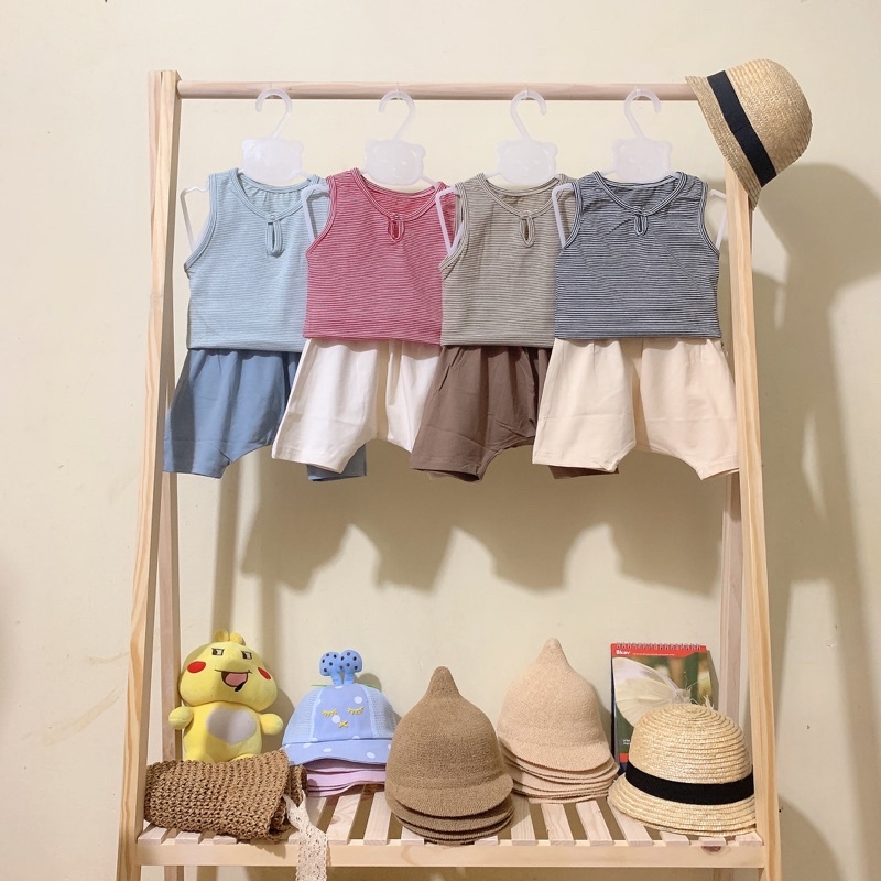 Set bộ ba lỗ chất cotton mềm mại cho bé